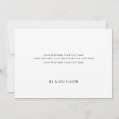 Minimalistisch 3-fotoscript bruiloft Hartelijk dan Bedankkaart (Achterkant)