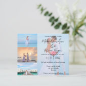 minimalistisch 4 foto's collage bruiloft (Staand voorkant)