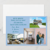 Minimalistisch 4 foto's die we hebben verplaatst aankondiging (Voorkant / Achterkant)