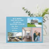 Minimalistisch 4 foto's die we hebben verplaatst aankondiging (Staand voorkant)