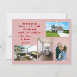 Minimalistisch 4 foto's die we hebben verplaatst briefkaart
