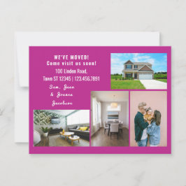 Minimalistisch 4 foto's die we hebben verplaatst briefkaart