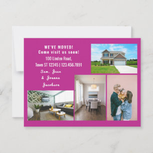 Minimalistisch 4 foto's die we hebben verplaatst briefkaart
