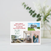 Minimalistisch 4 foto's die we hebben verplaatst briefkaart (Staand voorkant)