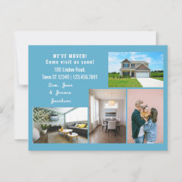 Minimalistisch 4 foto's die we hebben verplaatst briefkaart