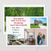 Minimalistisch 5 foto's die we hebben verplaatst aankondiging (Voorkant / Achterkant)