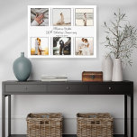 Minimalistisch 6 Foto 10th Wedding Jubileum Canvas Afdruk<br><div class="desc">Leg de herinneringen vast met dit stijlvolle en elegante, eenvoudige, minimalistische zes foto's met 10th Wedding Jubileum. Voeg gewoon je foto's, de namen van een paar en de datum toe en je hebt een kluis gemaakt die je een leven lang moet bewaren.</div>