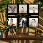 Minimalistisch 6 Foto 50th Wedding Jubileum Canvas<br><div class="desc">Leg de herinneringen vast met dit stijlvolle en elegante,  eenvoudige,  minimalistische 6-foto 50th Wedding Jubileum. Voeg gewoon je foto's,  de namen van een paar en de datum toe en je hebt een kluis gemaakt die je een leven lang moet bewaren.</div>