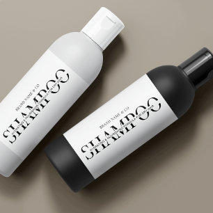 Minimalistisch 8 OZ Huidverzorging Fles Shampoo La Sparkling Wijnetiket