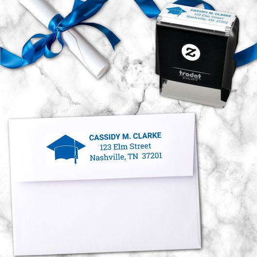 Minimalistisch 8e rang Afstuderen adres Zelfinktende Stempel