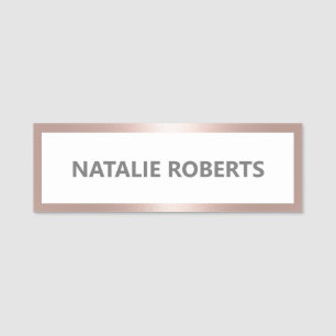 Minimalistisch aanbod van de moderne Roos Gold Naamplaatje