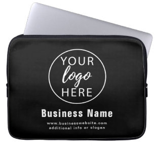 Minimalistisch aangepast bedrijfslogo laptop sleeve