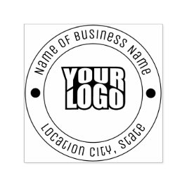 Minimalistisch aangepast bedrijfslogo rubber  zelfinktende stempel