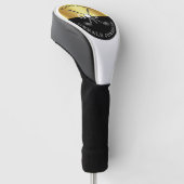 Minimalistisch aangepast elegant Golfmonogram Golfheadcover (Schuin)