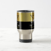 Minimalistisch aangepast elegant Golfmonogram Reisbeker (Center)