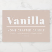 Minimalistisch aangepast kaartenlabel voedselcontainer etiket (Enkel label)