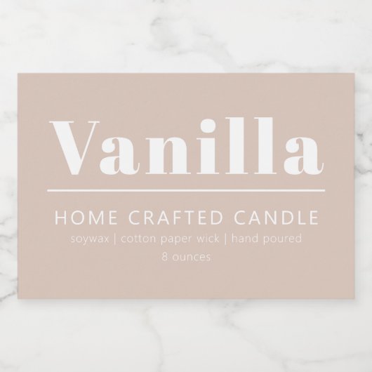 Minimalistisch aangepast kaartenlabel voedselcontainer etiket (Enkel label)