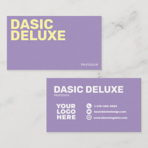 Minimalistisch aangepast logo-ontwerp visitekaartje