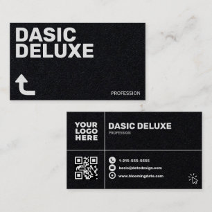 Minimalistisch aangepast logo & QR-codeontwerp Visitekaartje