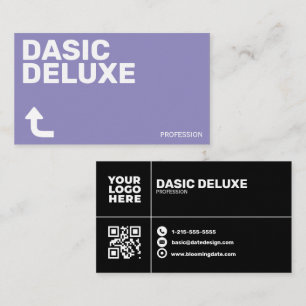 Minimalistisch aangepast logo & QR-codeontwerp Visitekaartje