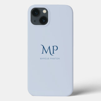 Minimalistisch aangepast marinemonogram Case-Mate iPhone case