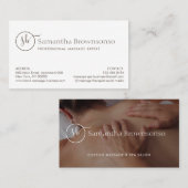 Minimalistisch aangepast massage fototherapie visitekaartje (Voorkant / Achterkant)