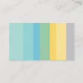 minimalistisch aangepast modern kleurenblok visitekaartje (Achterkant)