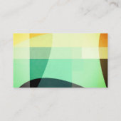 minimalistisch aangepast modern kleurenblok visitekaartje (Achterkant)