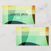 minimalistisch aangepast modern kleurenblok visitekaartje (Voorkant / Achterkant)