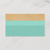 minimalistisch aangepast modern kleurenblok visitekaartje (Achterkant)
