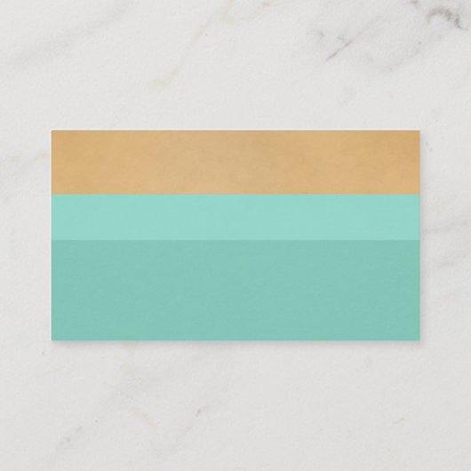 minimalistisch aangepast modern kleurenblok visitekaartje (Achterkant)
