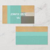 minimalistisch aangepast modern kleurenblok visitekaartje (Voorkant / Achterkant)