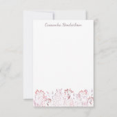 Minimalistisch aangepast op maat van Blush Waterve Notitiekaartje (Voorkant)