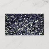 Minimalistisch aangepast QR-codescript modern blau Visitekaartje (Achterkant)