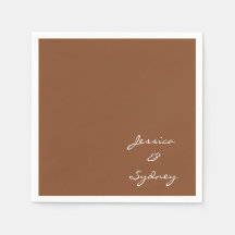 Minimalistisch aangepast Senna Brown Script Wedden