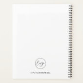 Minimalistisch aangepast zakelijk logo Corporate 2 Planner (Achterkant)