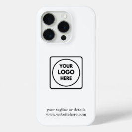 Minimalistisch aangepast zakelijk logo merk iphone 15 pro case