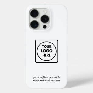 Minimalistisch aangepast zakelijk logo merk iphone 15 pro case