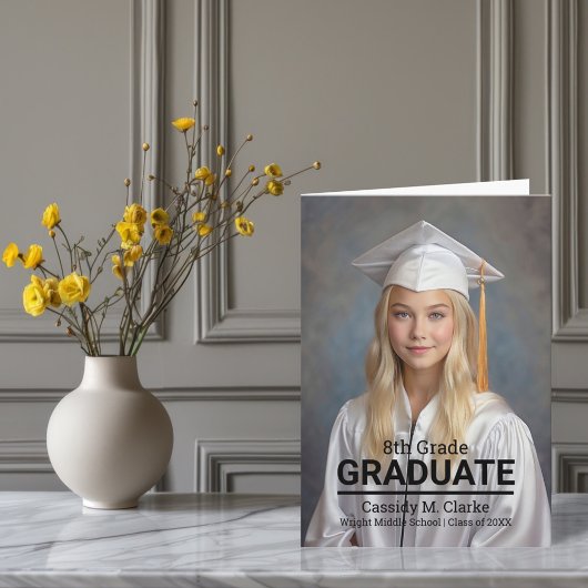 Minimalistisch aangepaste foto 8e rang Afstuderen
