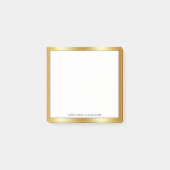 Minimalistisch aangepaste naam Professional Modern Post-it® Notes (Voorkant)