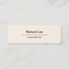 Minimalistisch aanpasbaar mini visitekaartje