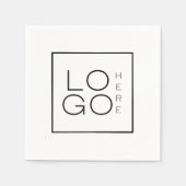 minimalistisch aantal gebeurtenissen voor bedrijfs servet (Voorkant)