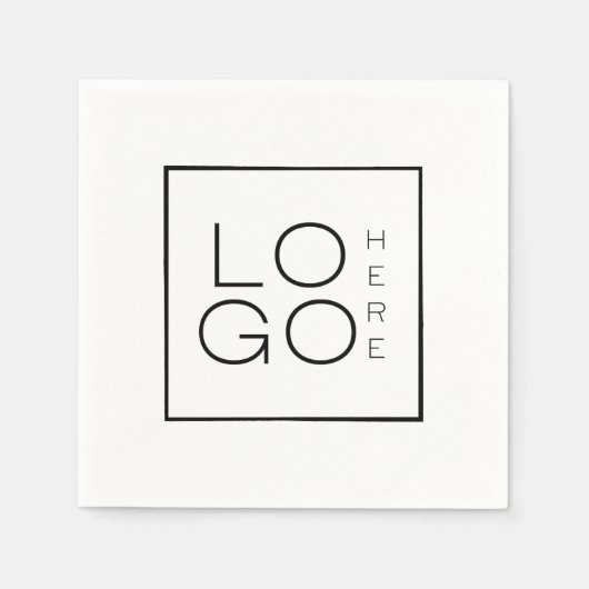 minimalistisch aantal gebeurtenissen voor bedrijfs servet (Voorkant)