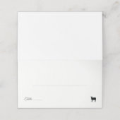 Minimalistisch aantal lamsvleesopties plaatskaartje (Buitenkant ongevouwen)