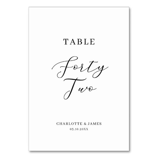 Minimalistisch aantal van de Lijst van het Manuscr Kaart (Voorkant)