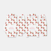 Minimalistisch aardbeien lief meisje Baby shower Bedankdoosjes (Uitgevouwen)