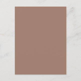 minimalistisch aards bruin Briefkaart