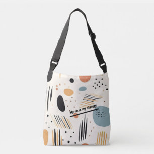 Minimalistisch, abstract, aanpasbaar crossbody tas