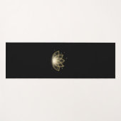 Minimalistisch Abstract Afbeelding met Gold Lotus  Yogamat (Voorkant (horizontaal))