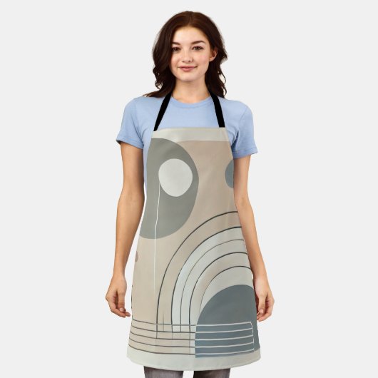 Minimalistisch Abstract all-over print Schort (Gedragen)